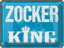 Blechschild 30x40 cm Zocker King Konsole Sport Hobby