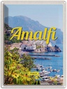 Blechschild 40x30 cm Amalfi ItalyMeerblick Bildmotiv Reisemotiv Abenteuer Reisen Europa Urlaub