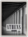Blechschild 40x30 cm Retro Athens Urlaub Greece Antik Bildmotiv Reisemotiv Abenteuer Reisen Straße Stadt