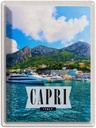 Blechschild 40x30 cm Capri Italy Insel Meer Bildmotiv Reisemotiv Abenteuer Reisen Europa Urlaub