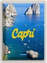 Blechschild 40x30 cm Retro Capri Stadt Urlaub Italy Meer Bergen Bildmotiv Reisemotiv Abenteuer Reisen Straße