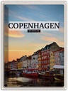Blechschild 40x30 cm Copenhagen Denmark Sonnenuntergang Bildmotiv Reisemotiv Abenteuer Reisen Europa Urlaub