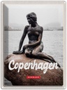 Blechschild 40x30 cm Copenhagen Denmark Meerjungfrau Bildmotiv Reisemotiv Abenteuer Reisen Europa Urlaub