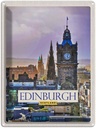 Blechschild 40x30 cm Edinburgh Scotland Uhrturm Bildmotiv Reisemotiv Abenteuer Reisen Straße Stadt Urlaub