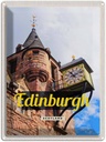 Blechschild 40x30 cm Edinburgh Scotland Altstadt Bildmotiv Reisemotiv Abenteuer Reisen Straße Stadt Urlaub