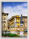 Blechschild 40x30 cm Florence Italy Urlaub Italien Bildmotiv Reisemotiv Abenteuer Reisen Straße Stadt