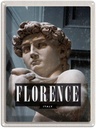 Blechschild 40x30 cm Florence Italy David Michelangelo Bildmotiv Reisemotiv Abenteuer Reisen Europa Urlaub