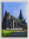 Blechschild 40x30 cm Glasgow Scotland Schloss Bildmotiv Reisemotiv Abenteuer Reisen Europa Urlaub