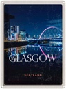 Blechschild 40x30 cm Glasgow Scotland Retro Hafenstadt Bildmotiv Reisemotiv Abenteuer Reisen Europa Urlaub