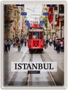 Blechschild 40x30 cm Istanbul Turkey Straßenbahn Bildmotiv Reisemotiv Abenteuer Reisen Straße Stadt Urlaub