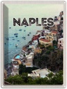 Blechschild 40x30 cm Naples Italy Urlaub Neapel Italien Panorama Bildmotiv Reisemotiv Abenteuer Reisen Europa