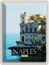 Blechschild 40x30 cm Naples Italy Urlaub Neapel Panorama Meer Bildmotiv Reisemotiv Abenteuer Reisen Europa