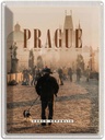 Blechschild 40x30 cm Retro Prague Urlaub Nebel Poster Bildmotiv Reisemotiv Abenteuer Reisen Straße Stadt
