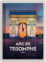 Blechschild 40x30 cm Arc de Stadt Urlaub Triomphe Paris Denkmal Bildmotiv Reisemotiv Abenteuer Reisen Straße