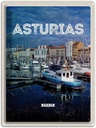 Blechschild 40x30 cm Retro Asturias Urlaub Spyin Spanien Jachten Bildmotiv Reisemotiv Abenteuer Reisen Europa