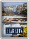 Blechschild 40x30 cm Biarritz France Seebad Urlaubsort Meer Bildmotiv Reisemotiv Abenteuer Reisen Urlaub