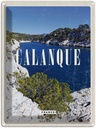 Blechschild 40x30 cm Retro calanque Europa Urlaub France Meer Berge Natur Bildmotiv Reisemotiv Abenteuer Reisen