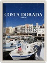 Blechschild 40x30 cm Retro Coats Stadt Urlaub Dorada Spain Meer Bildmotiv Reisemotiv Abenteuer Reisen Straße