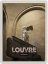 Blechschild 40x30 cm Retro Louvre Urlaub Museum Paris Palast Bildmotiv Reisemotiv Abenteuer Reisen Europa