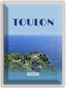 Blechschild 40x30 cm Toulon France MeerPoster Bildmotiv Reisemotiv Abenteuer Reisen Straße Stadt Urlaub