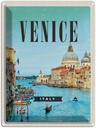 Blechschild 40x30 cm Venedig Venice Urlaub Italy Meer Bildmotiv Reisemotiv Abenteuer Reisen Straße Stadt