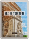 Blechschild 40x30 cm Arc de Urlaub Triomphe Paris Bildmotiv Reisemotiv Abenteuer Reisen Straße Stadt