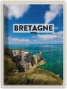 Blechschild 40x30 cm Bretagne France Urlaub Meer Berge Bildmotiv Reisemotiv Abenteuer Reisen Straße Stadt