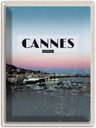 Blechschild 40x30 cm Cannes France Urlaub Panorama Bild Bildmotiv Reisemotiv Abenteuer Reisen Straße Stadt