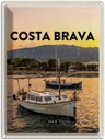 Blechschild 40x30 cm Costa Brava Spain Sonnenuntergang Meer Bildmotiv Reisemotiv Abenteuer Reisen Urlaub
