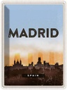 Blechschild 40x30 cm Madrid Spain Urlaub Retro Malerisches Bild Bildmotiv Reisemotiv Abenteuer Reisen Europa