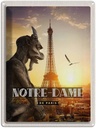 Blechschild 40x30 cm Notre-Dame de Urlaub Paris Chimère Turm Bildmotiv Reisemotiv Abenteuer Reisen Europa