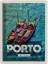 Blechschild 40x30 cm Porto Portugal Urlaub Poster Meer Boote Bildmotiv Reisemotiv Abenteuer Reisen Europa