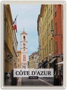 Blechschild 40x30 cm Côte d'Azur France Reiseziel Bildmotiv Reisemotiv Abenteuer Reisen Urlaub