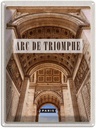 Blechschild 40x30 cm Arc de Urlaub Triomphe Paris Bildmotiv Reisemotiv Abenteuer Reisen Straße Stadt