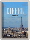 Blechschild 40x30 cm Eiffel Tower Panorama Bild Bildmotiv Reisemotiv Abenteuer Reisen Europa Urlaub