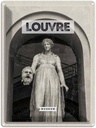 Blechschild 40x30 cm Louvre MuseumTourism Retro Bildmotiv Reisemotiv Abenteuer Reisen Europa Urlaub