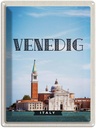 Blechschild 40x30 cm Venedig Italy TourismusPoster Bildmotiv Reisemotiv Abenteuer Reisen Straße Stadt Urlaub