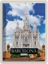 Blechschild 40x30 cm Barcelona Spain Sagrat Cor Kirche Bildmotiv Reisemotiv Abenteuer Reisen Urlaub