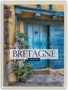 Blechschild 40x30 cm Bretagne France Urlaub Holztür 7 Bildmotiv Reisemotiv Abenteuer Reisen Straße Stadt