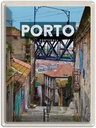 Blechschild 40x30 cm Porto portugal Urlaub Altstadt Bild Bildmotiv Reisemotiv Abenteuer Reisen Straße Stadt