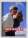 Blechschild 40x30 cm Normandy France Urlaub Mémorial de Caen Bildmotiv Reisemotiv Abenteuer Reisen Europa