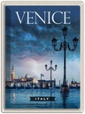 Blechschild 40x30 cm Venice Italy Urlaub Poster Blitz Gewitter Bildmotiv Reisemotiv Abenteuer Reisen Europa