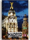 Blechschild 40x30 cm Madrid Spain Urlaub Retro Nacht Poster Bildmotiv Reisemotiv Abenteuer Reisen Europa
