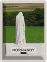Blechschild 40x30 cm Normandy France Skulptur Bildmotiv Reisemotiv Abenteuer Reisen Straße Stadt Urlaub