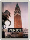 Blechschild 40x30 cm Venice Italy Urlaub Italien Pferd Bildmotiv Reisemotiv Abenteuer Reisen Straße Stadt