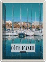 Blechschild 40x30 cm cote d'azur FranceMeer Bildmotiv Reisemotiv Abenteuer Reisen Straße Stadt Urlaub