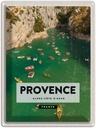 Blechschild 40x30 cm Provence cote Urlaub d'azur France Bildmotiv Reisemotiv Abenteuer Reisen Straße Stadt