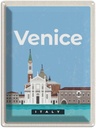 Blechschild 40x30 cm Venice Italy Ansicht Bild Abenteuer Reisen Straße Stadt Urlaub