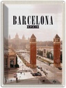 Blechschild 40x30 cm Barcelona Spanien Panorama Bildmotiv Reisemotiv Abenteuer Reisen Straße Stadt Urlaub