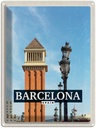 Blechschild 40x30 cm Barcelona Spanien Bild Tag Mosaik Bildmotiv Reisemotiv Abenteuer Reisen Urlaub